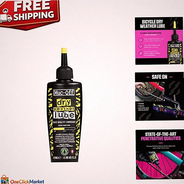 120ml Dry Chain Lube - Reduce Friction & Protect Your Bike in Dry Conditions