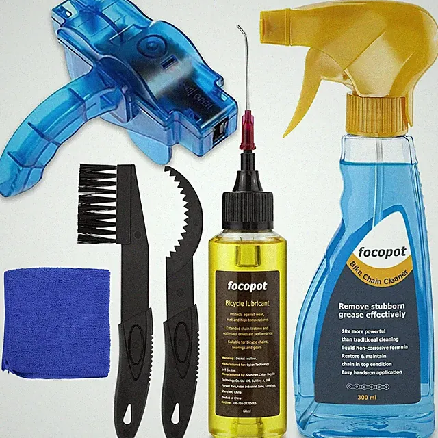 Bike Chain Cleaner Kit Including Chain Oil Lubricant,Bike Chain Degreaser,Chain