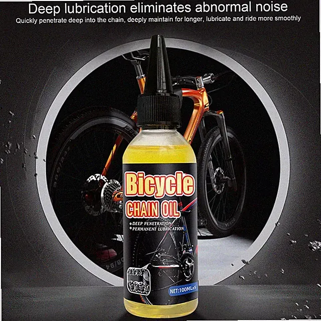 Bike Chain Lube Oil 100ml Reduced Friction Long-Lasting Mountain Road Bicycle