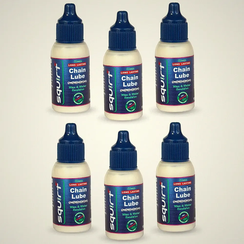 Chain Lube for Bikes (0.5 Oz, 6 Pack) – Long-Lasting Lubricant for All Bike Chai