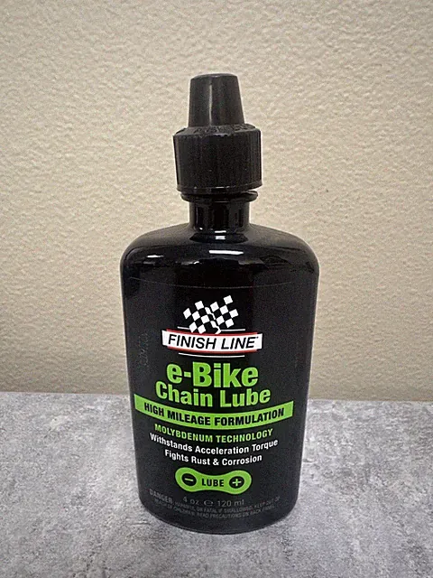 Finish Line eBike Chain Lube 4oz Drip - Synthetic Lubricant High Torque MTB Road