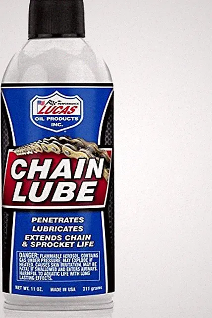 Lucas Oil 10393 MX ATV Motorcycle BMX Bike Chain Lube 11 OZ O-ring Chain Safe