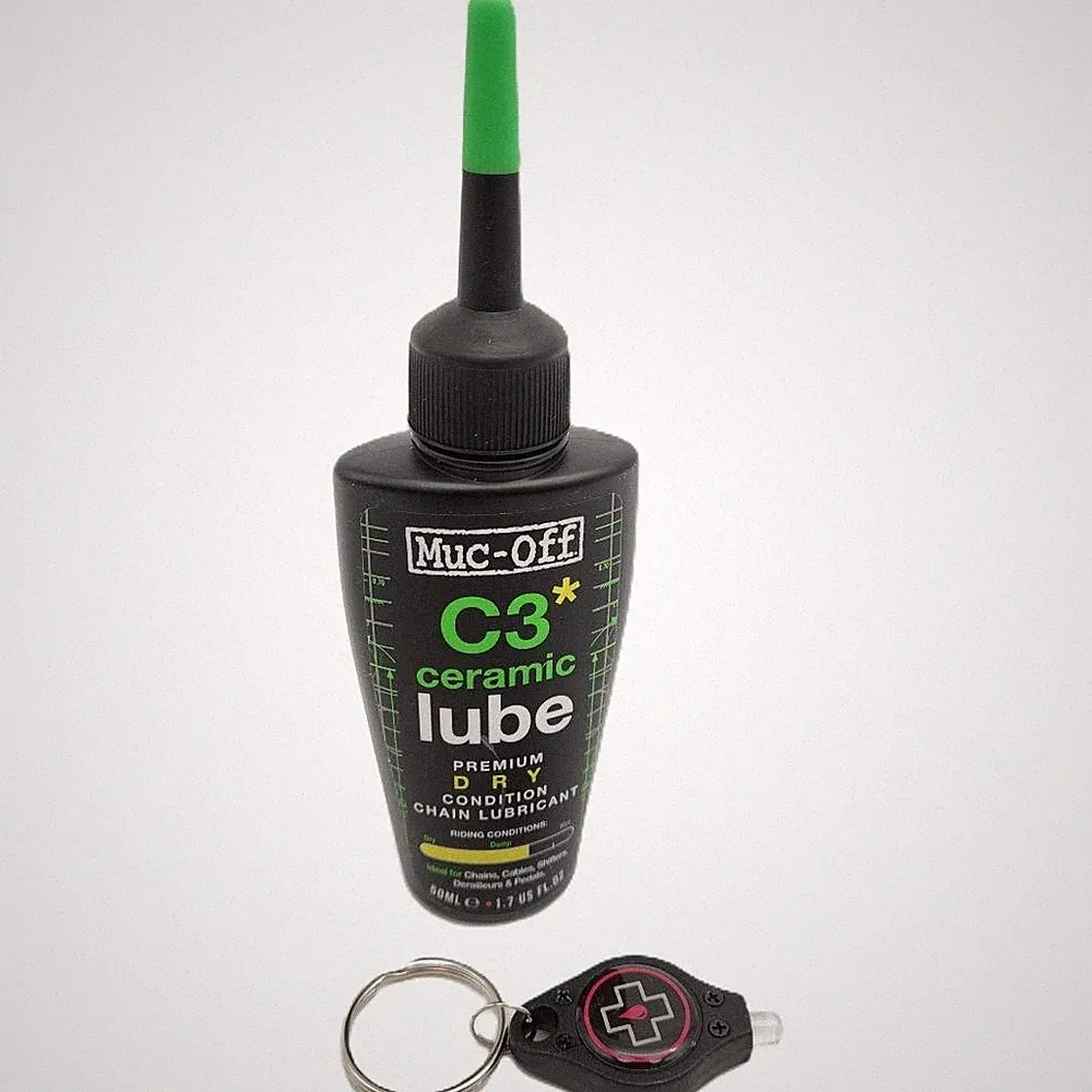 Muc-Off C3 Ceramic Premium Dry 50ml Bike Chain Lubricant with UV Light