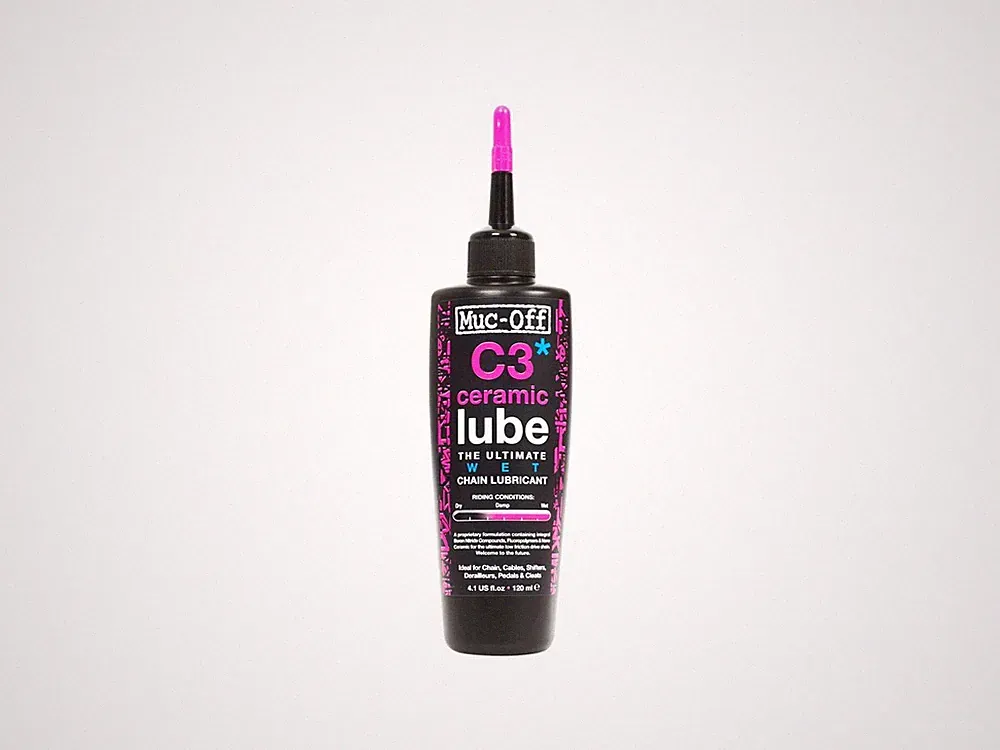Muc-Off C3 Wet Ceramic Bike Chain Lube 120ml Drip Waterproof Chain Oil