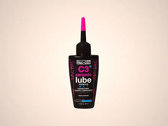 Muc-Off C3 Wet Ceramic Bike Chain Lube 50ml Drip Waterproof Chain Oil
