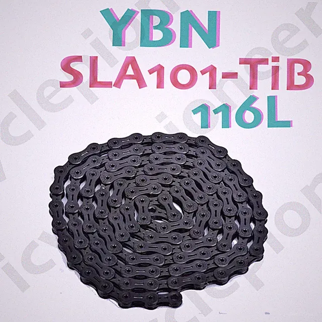New YBN SLA 101-TiB 10spd Superior Lubricating Aid Chain 116L with Quick Lock