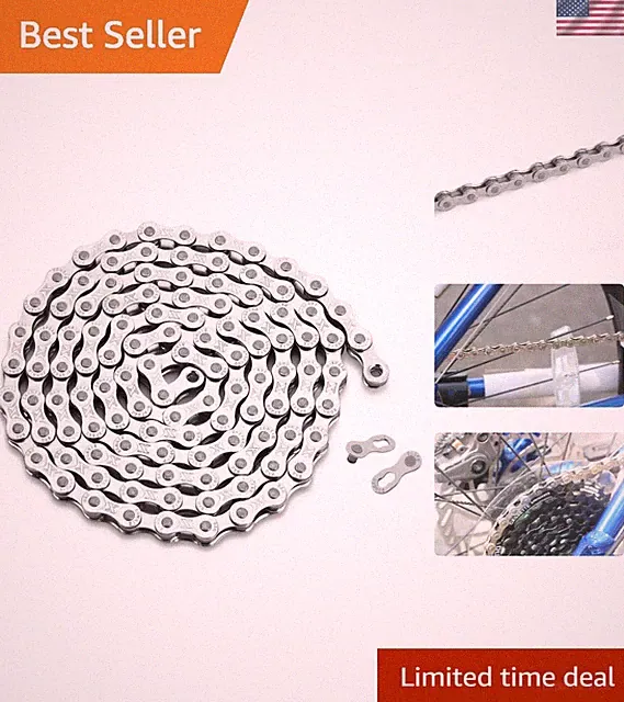 Smooth Lubrication Bike Chain 6/7/8 Speed - Rust Resistant Stainless Steel