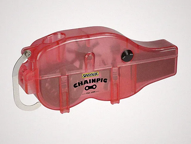 Unisex Adult Chain Pig Machine II Chain Cleaning Machine - Red,.