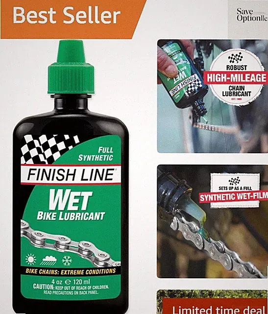 Wet Bicycle Chain Lube – Long-Lasting Wet Style Lubricant for Road, Mountain,...
